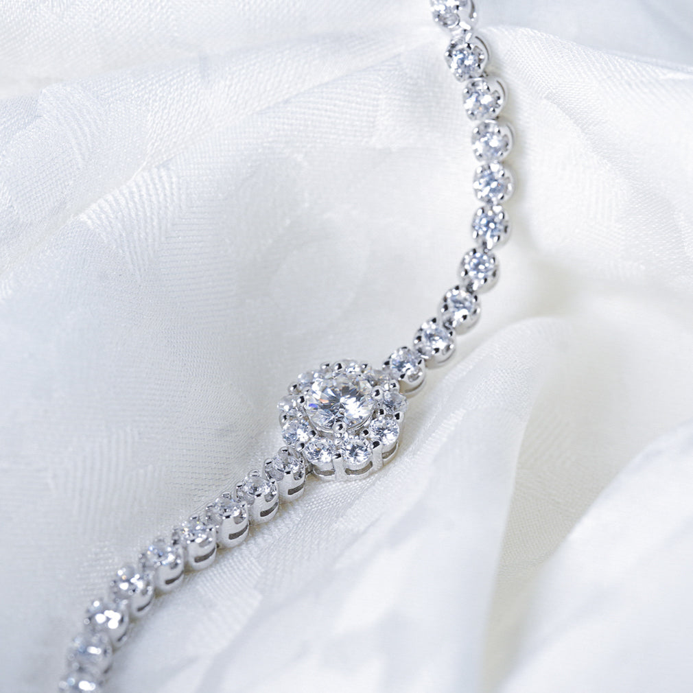 Sparkling Moissanite Tennis Bracelet - A Diamond-Style Eternity Bracelet