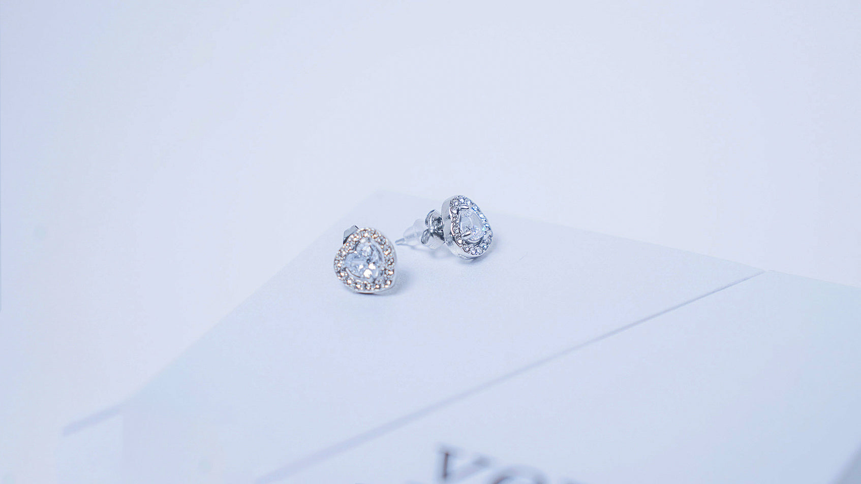 Heart Accent Zirconia Pendant Necklace & Earrings Set