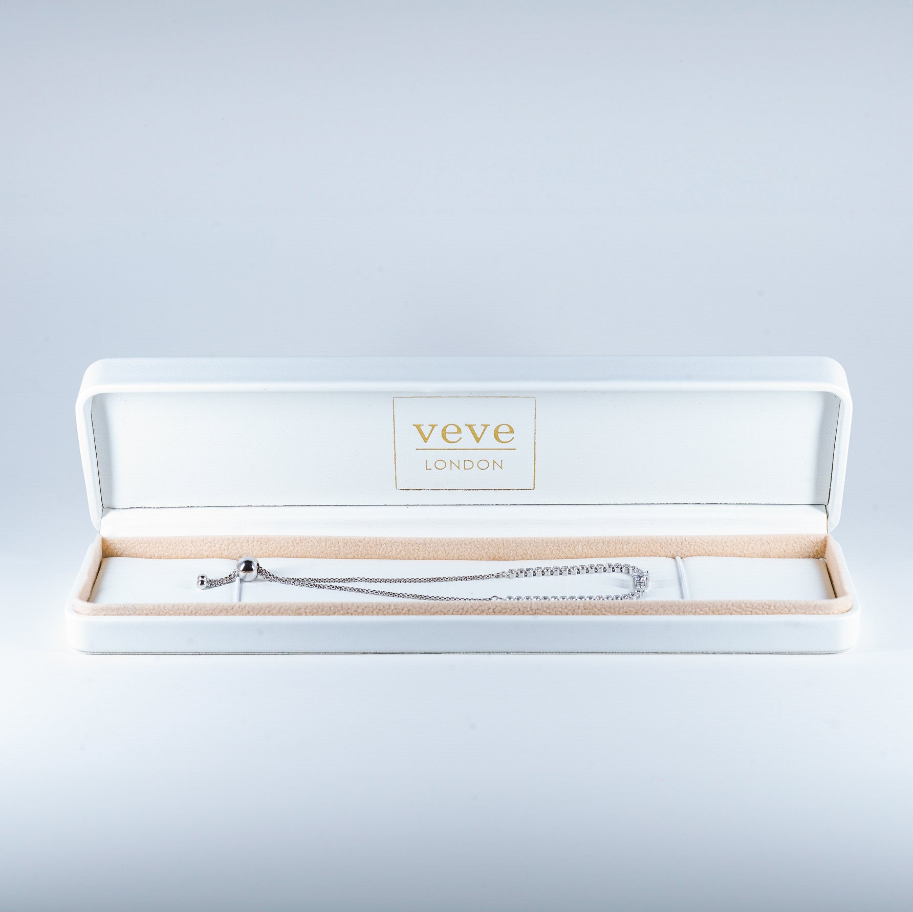 Elegant Sterling Silver Tennis Bracelet | Zirconia | with Adjustable Sliding Clasp