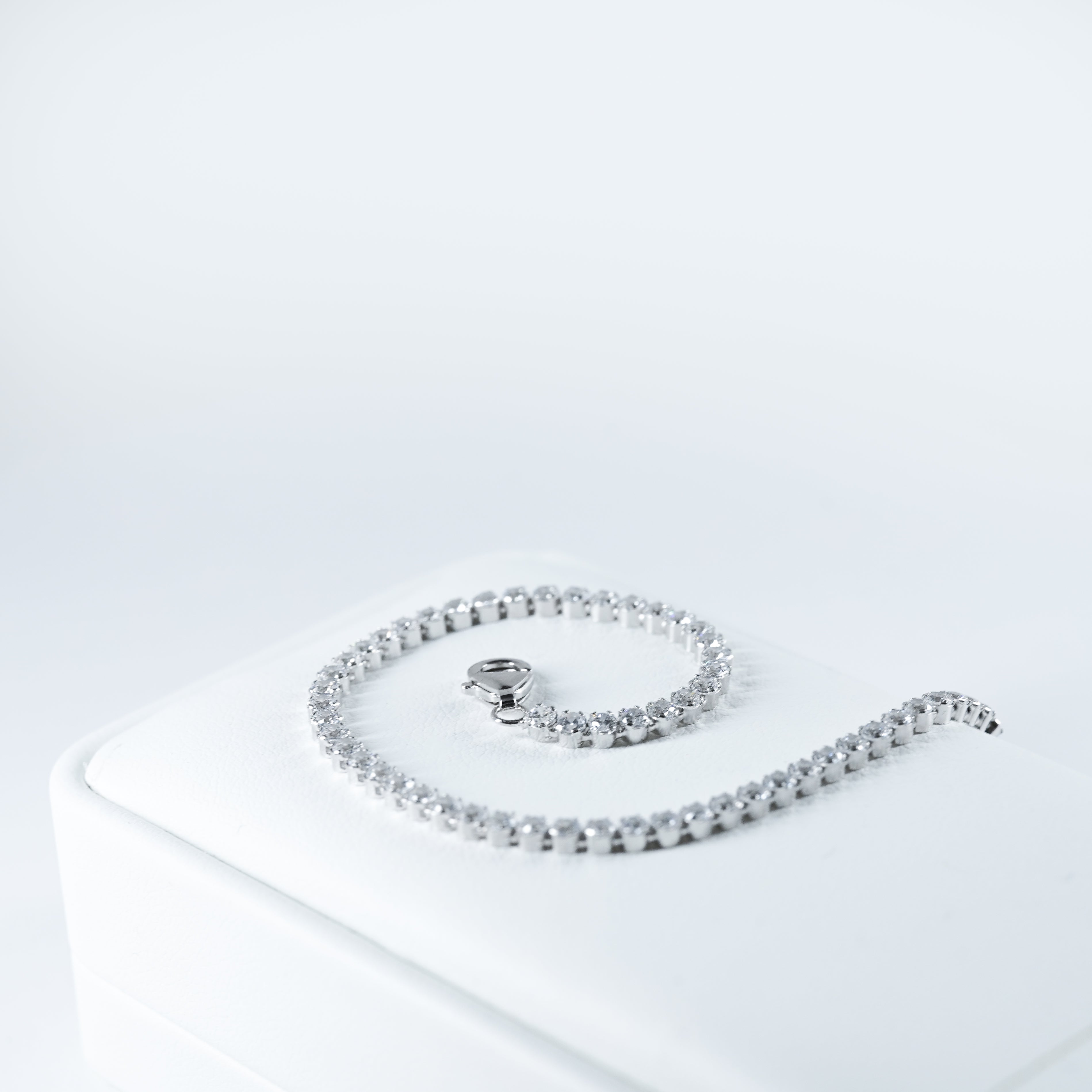 Sparkling Sterling Silver & Zirconia Adjustable Tennis Bracelet