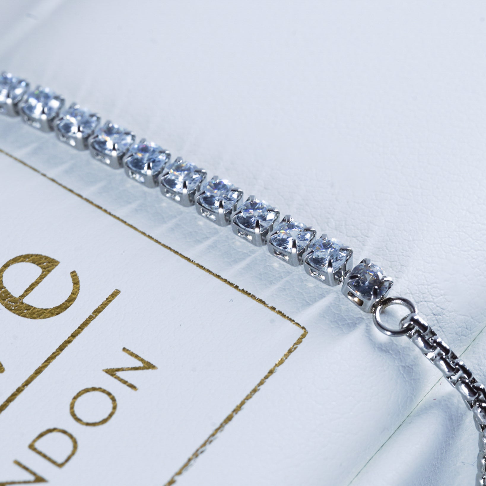 Beautiful Women's Tennis Bracelet | 3mm Zirconia with Adjustable Sliding Clasp