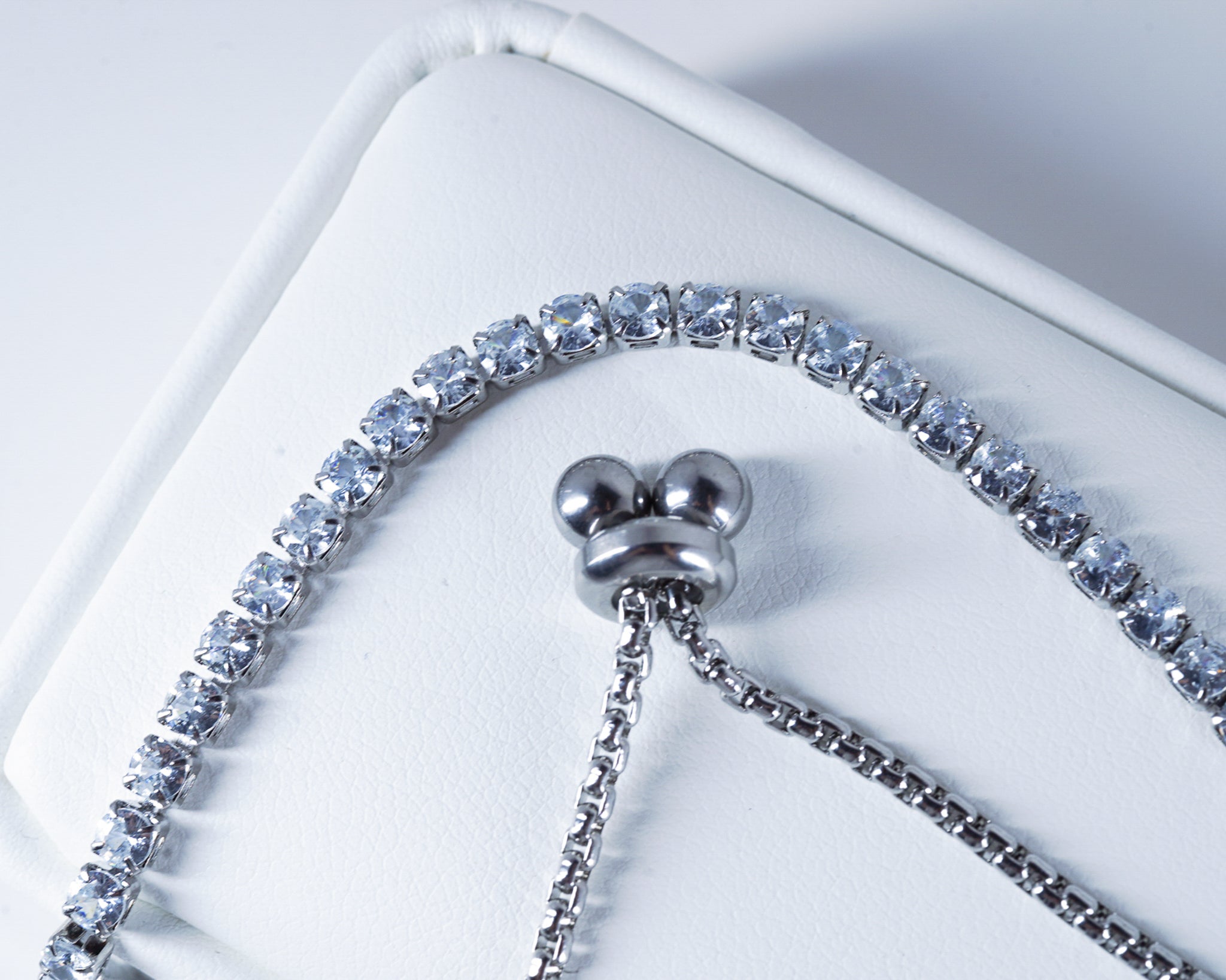 Beautiful Women's Tennis Bracelet | 3mm Zirconia with Adjustable Sliding Clasp