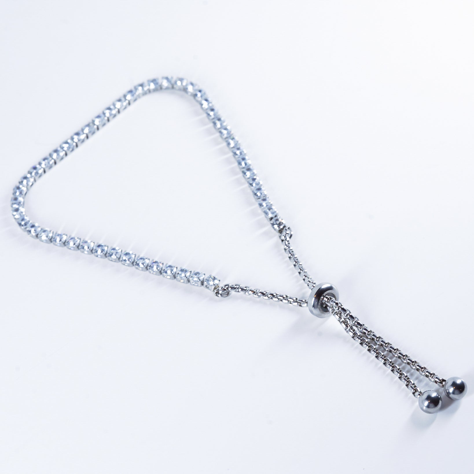 Beautiful Women's Tennis Bracelet | 3mm Zirconia with Adjustable Sliding Clasp